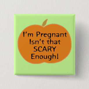 Scary Enough 15 Cm Square Badge