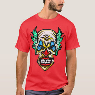 Scary Evil Clown Horror Halloween  T-Shirt