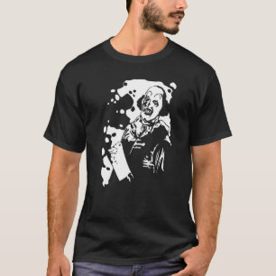 Scary Evil Horror Clown Holding An Axe Halloween T-Shirt