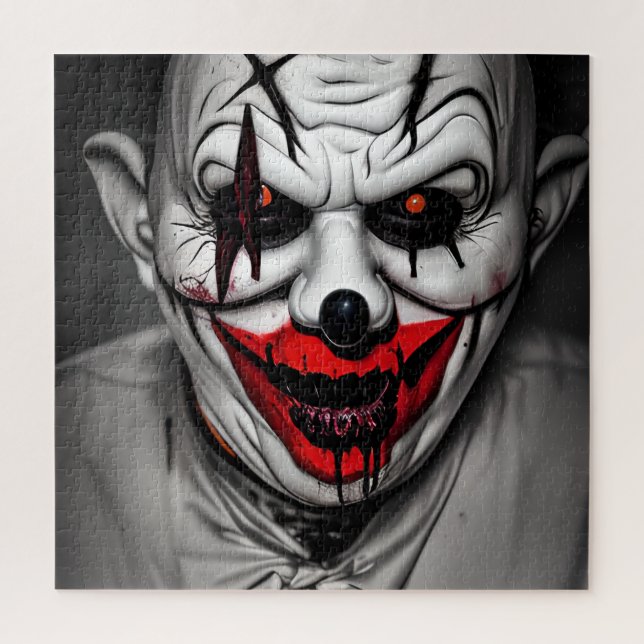 Scary Evil Smiling Clown Jigsaw Puzzle (Vertical)