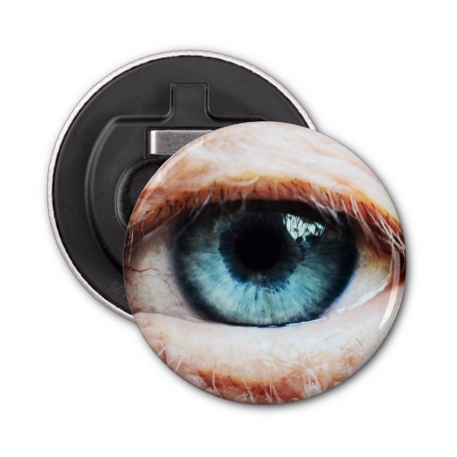 Scary Eyeball & Halloween Blue Eye /spooky zombie Bottle Opener (Front)