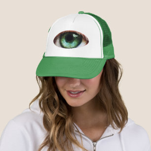 Scary Eyeball & Halloween Green Eye /spooky zombie Trucker Hat