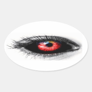 Scary Eyeball Halloween Spooky Sticker