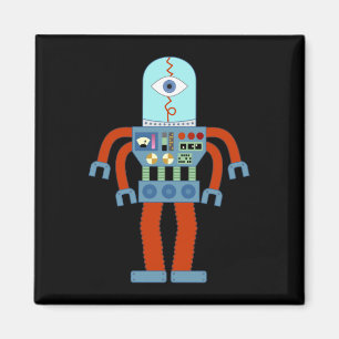 Scary Eyeball Robot Magnet