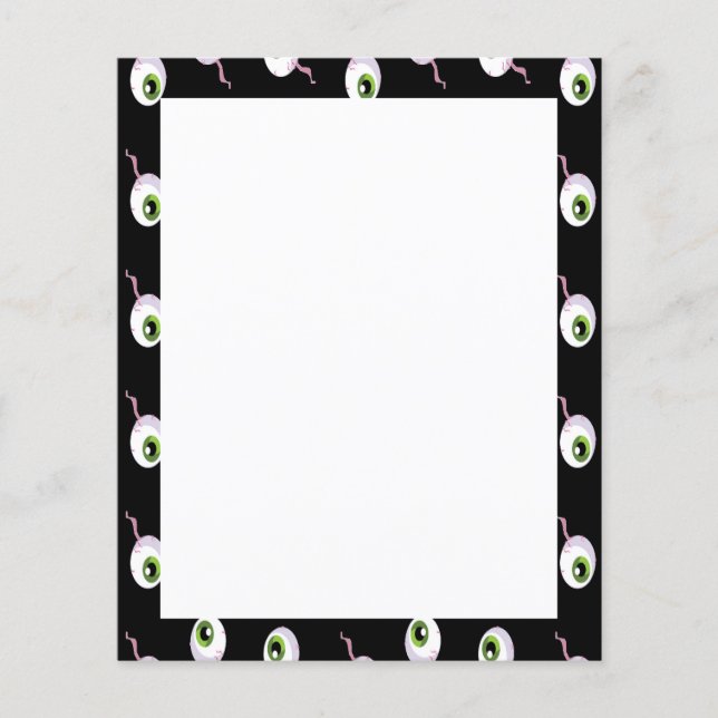 Scary eyeballs on black (Front)