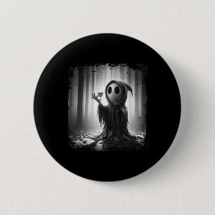 Scary Face Horror Poster Halloween Ghost Heart Sha 6 Cm Round Badge