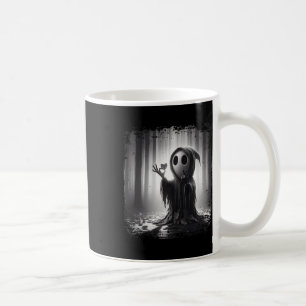 Scary Face Horror Poster Halloween Ghost Heart Sha Coffee Mug