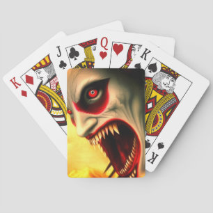 Scary Face Playing Cards