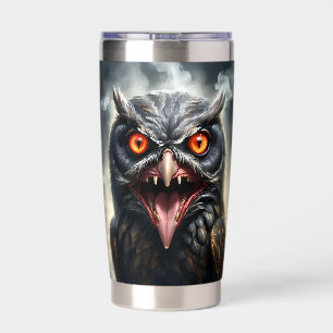 Scary Fanged Vampire Owl, Insulated Tumbler