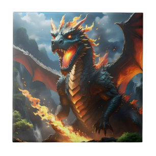 Scary Fire Breathing Dragon, Tile