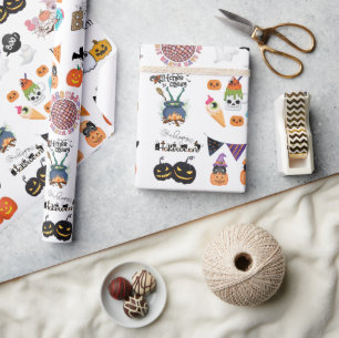 Scary  Fun And Spooky Halloween Wrapping Paper
