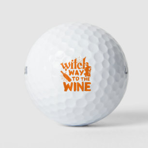 Scary Funny Cute Halloween All Hallows Eve October Golf Balls