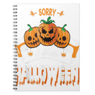 Scary Funny Cute Halloween All Hallows Eve October Notebook