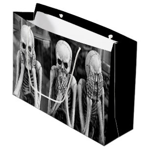 Scary Funny Skeletons Halloween Gift Bag