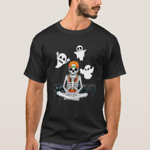 Scary Gamer Halloween Video Game Skeleton Gaming B T-Shirt
