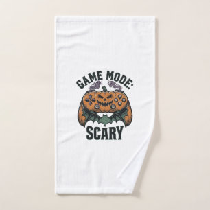 Scary Gamer Shirt Vintage Halloween Controller Art Hand Towel
