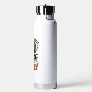 Scary Gamer Skeleton Vintage Halloween Shirt Desig Water Bottle