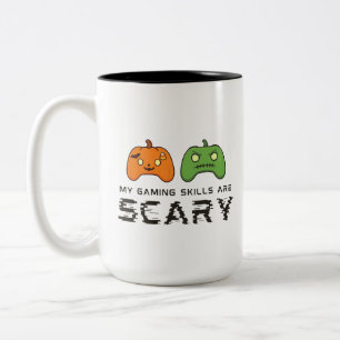 Scary Gaming Halloween Two-Tone Coffee Mug