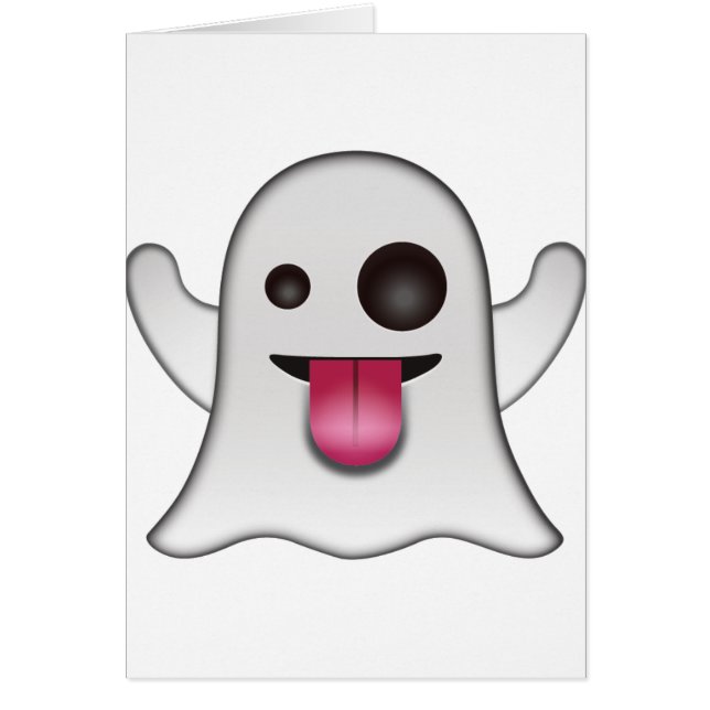 Scary Ghost Emoji Cool Fun (Front)