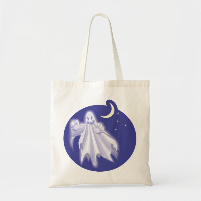 Scary Ghost Tote Bag (Front)