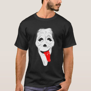 Scary Ghost Wassup Face Stoner Horror Movie Comedy T-Shirt