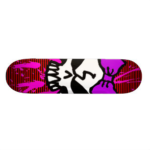 SCARY GIRL SKULL! SKATEBOARD