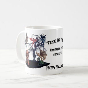 Scary Goblins Monsters Halloween Personalised Coffee Mug