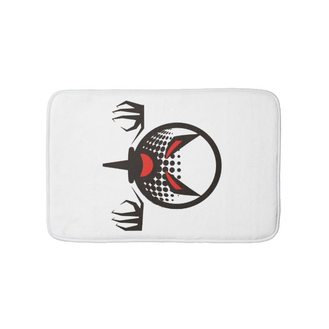 Scary Golf Halloween group graveyard Bath Mat (Front)