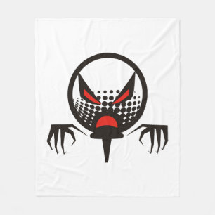 Scary Golf Halloween group graveyard Fleece Blanket