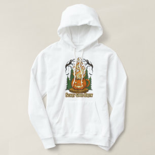 Scary Good Brew Pumpkin Coffee Halloween Art Hoodie