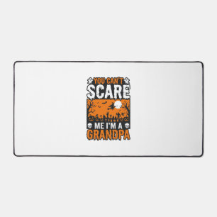 Scary Grandpa Vintage Halloween Shirt Design_1 Desk Mat