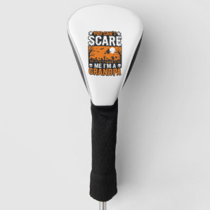 Scary Grandpa Vintage Halloween Shirt Design_1 Golf Head Cover