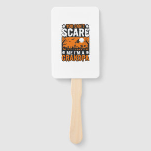 Scary Grandpa Vintage Halloween Shirt Design_1 Hand Fan