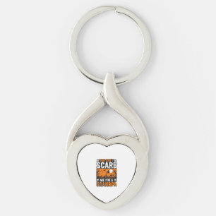 Scary Grandpa Vintage Halloween Shirt Design_1 Key Ring