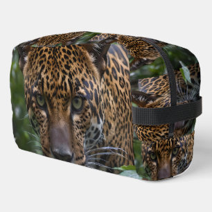 Scary Green Eyes Jaguar Stalking In The Forest, Dopp Kit