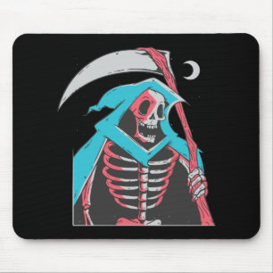 Scary Grim Reaper Halloween Costume Mouse Mat