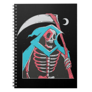 Scary Grim Reaper Halloween Costume Notebook