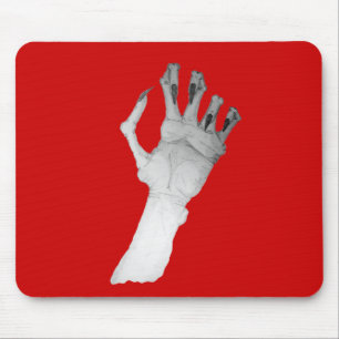 Scary gruesome monster hand with long nails art mouse mat