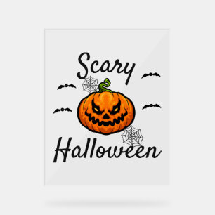 Scary Halloween         Acrylic Sign