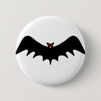 Scary Halloween Bat 6 Cm Round Badge