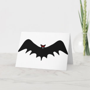 Scary Halloween Bat Card