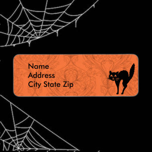 Scary Halloween Black Cat
