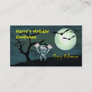 Scary Halloween Business Card