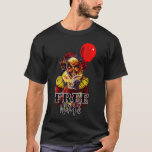 Scary Halloween Clown FREE HUGS Costume Party T-Shirt<br><div class="desc">Customise with any text</div>