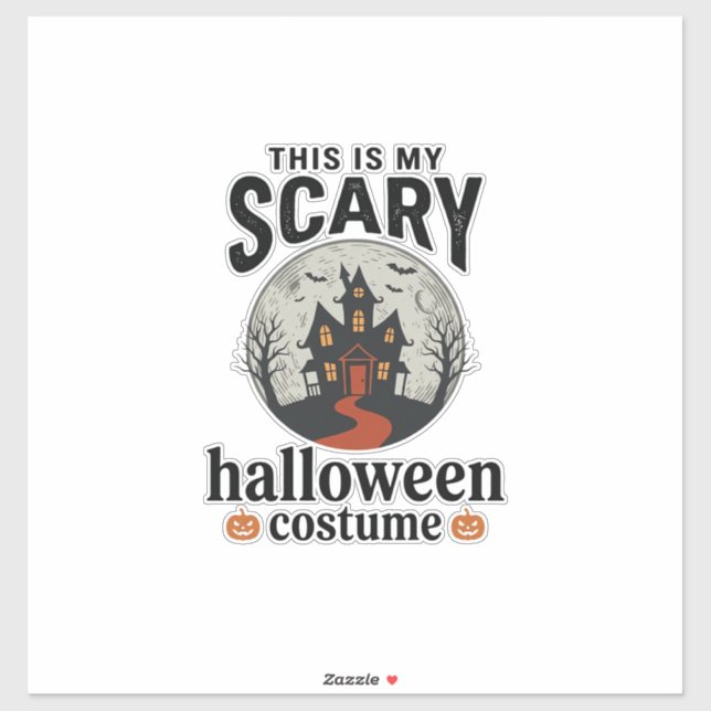 Scary Halloween Costume Haunted House Vector Desig (Sheet)