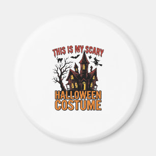 Scary Halloween Costume Haunted House Vintage Shir Magnet