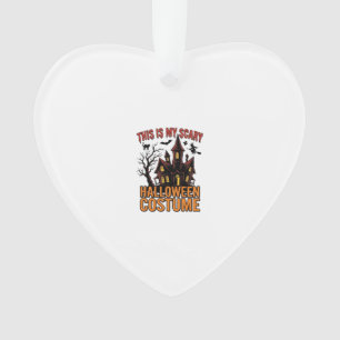 Scary Halloween Costume Haunted House Vintage Shir Ornament