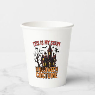 Scary Halloween Costume Haunted House Vintage Shir Paper Cups