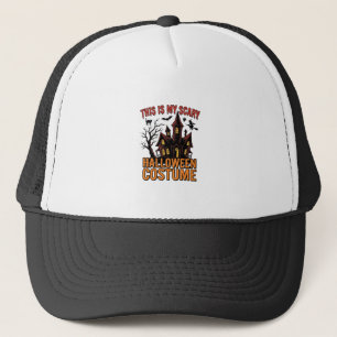 Scary Halloween Costume Haunted House Vintage Shir Trucker Hat