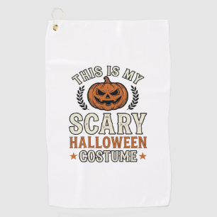 Scary Halloween Costume Pumpkin Vintage Shirt Desi Golf Towel